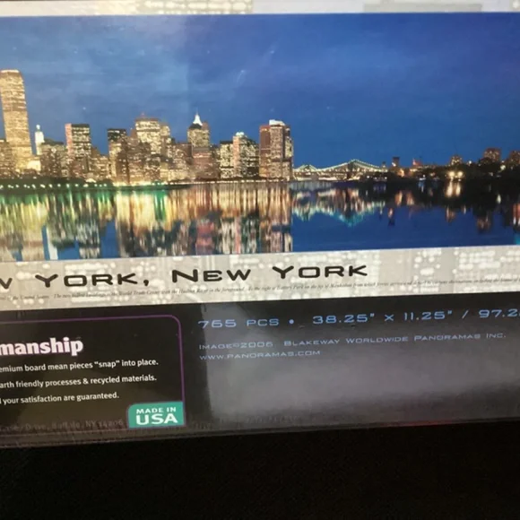 NEW YORK, NEW YORK City Panoramic Puzzle 🧩 750 piece - Picture 5 of 5